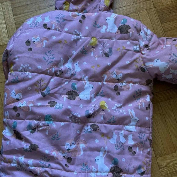 Pink Kids Puffer Jacket - Picture 3 of 4